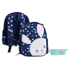 Frame backpack 36 x 28 x 17 cm, + pencil case, Bruno VisConti 