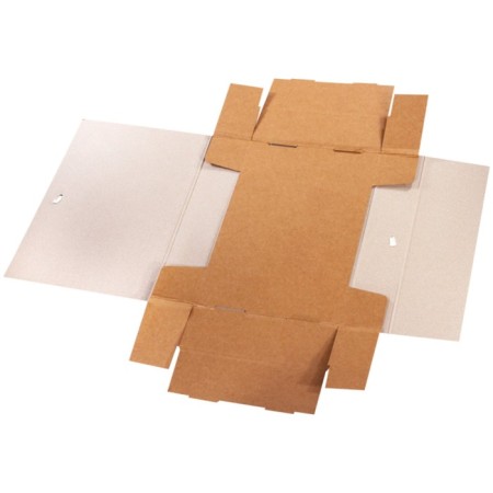 Archive box with ties, 70 mm, binding cardboard, calligrata, collapsible, without coating, MGK valve, up to 650 sheets-1