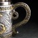 Stainless steel mug “lion”, 400 ml, silver color