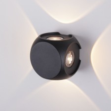 Architectural backlight Elektrostandard, Sube LED 6 W, 65x65x57 mm, IP54, black color