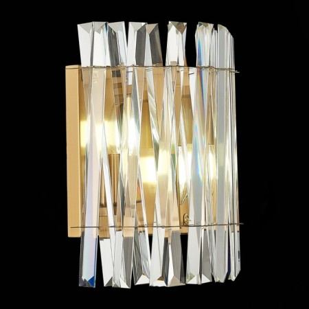 Sconces st. SL1170.301.02. Fabio. 2x40 watts, E14, 25x30 cm, brass color-1
