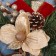 Christmas tree decoration "Gold Magnolia on the Christmas tree" 31x24 cm