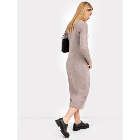Women's dress, color coffee melange, size 48-2