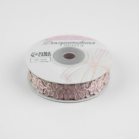Figure tape "Flower", 18 mm, 9 ± 0.5 m, powder color-1