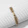 Bracelet with rhinestones "ice" elegance, lines, white-gold color, 18 cm