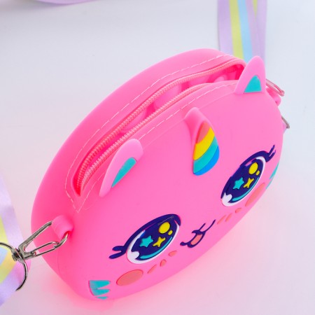Bag's bag with a zipper "chosen", pink color-2
