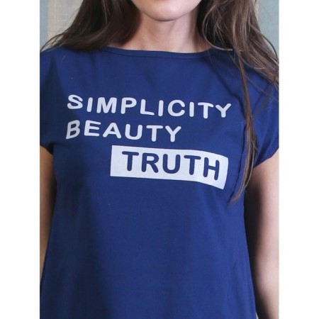 Female dress Simplicity, size 46, dark blue color-4