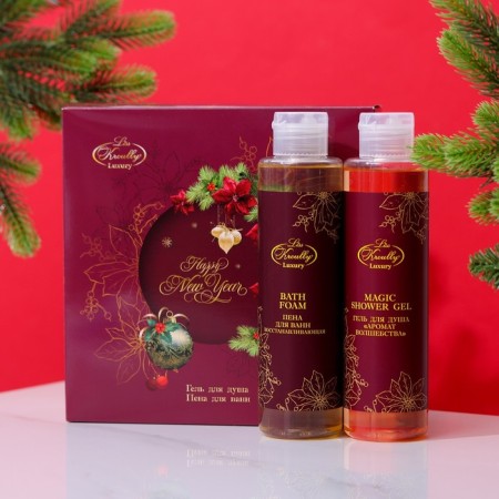Gift set of Liss Kroully: shower gel, 260 ml + bath foam, 260 ml
