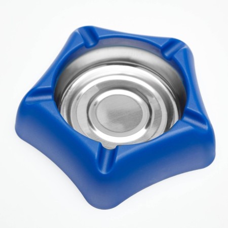 Stainless steel ashtray, 13 x 13.3 cm, mix-1
