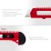 Knife Mirax 09125, with a sliding lock, 18 mm