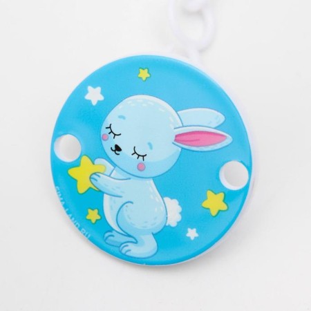 Holder for the nipple - dummy "Mom and kids: bunny", on the chain-4