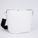 Bag Cross-Bodi with a zipper, white color
