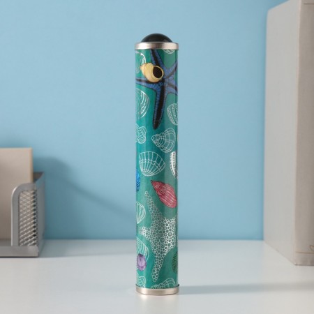 Kaleidoscope "Sea with silver embossing" 17x3x3 cm-1