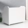 Casket wood for jewelry and cosmetics 2 drawers white 26x16.5x21.7 cm