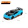 Metal machine "coupe", 1:24, door, hood, trunk, inertia, blue color are opened