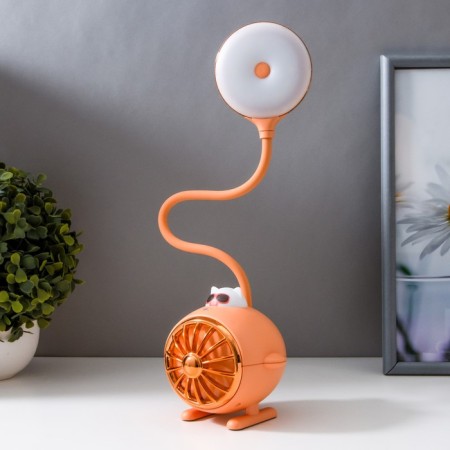 Table lamp "Bear Pilot" LED 3W USB battery orange 14.5x5x28 cm Risalux-6