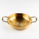 Stear, d = 24 cm, h = 6 cm, thickness 1 mm, 201 steel, gold color