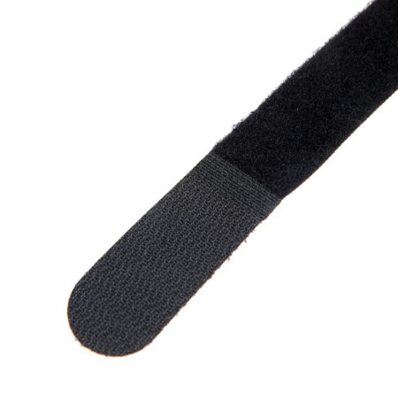 Velcro screed for wires nylon 180x20x1.5 mm tundra, black color, 10 pcs.-7