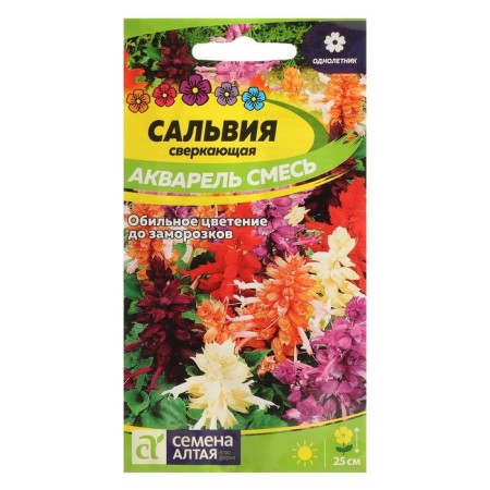 Salvia flowers "watercolor", sed. Alt, c/p, 0.1 g