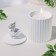 Candle in concrete Aromatic "Apolon", lavender garden, 13x7 cm, soy wax, 160 g