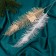 Decor shine "Thin Peryshko" 8x26.5 cm, mix (gold, silver)