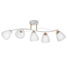 Chandelier 2178/5 E27 40W Belo-Zoloto 70x28.5x22 cm Bayerlux