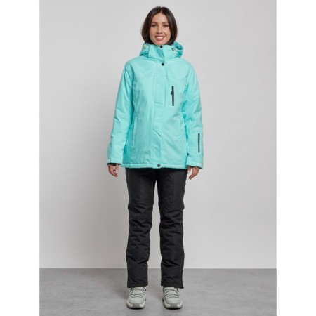Ski costume female, size 54, turquoise color