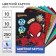 Cardboard color with holography, A4, 10 sheets, 10 colors, non-moped, bilateral, in the folder, 250 g/m², Spider-Man