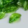 Decor for creativity Plastic "Green Leaf" set 80 pcs 1.4x0.8 cm