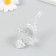 Decor for creativity plastic "Figure icicle, crystal" Transparent 4.1x4.1x8.4 cm