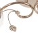 Aleste chandelier 2x60W E27 gold 46x15x23cm