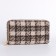 Women's wallet with lightning, brown color