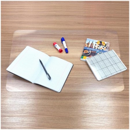 Office table 38x59 cm Calligrata, transparent glossy-1