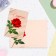 Postcard "Happy holiday!" rose, 12.5x19.5 cm