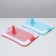 Dog toilet with a grid and a column, 45 x 35 x 4.5 cm, blue