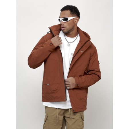 Male spring jacket, size 58, brown color-6