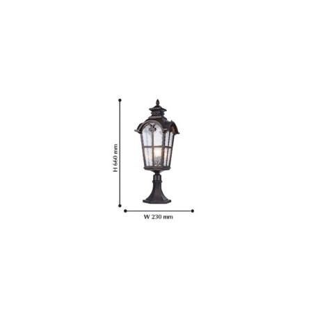 Bristol lamp, 1x60W E27, IP44, brown color-1
