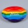 A set of paper dishes is a one -time rainbow ”: 6 plates, 1 garland, 6 glasses