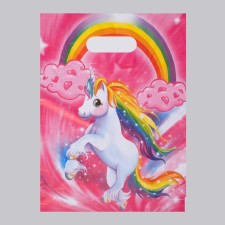 Polyethylene unicorns package with a cut pen, 30x40 cm, 35 μm set 10 pieces