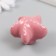 Handle for the casket ceramics, metal "Moskaya star" pink 4.6x4.6x3.3 cm
