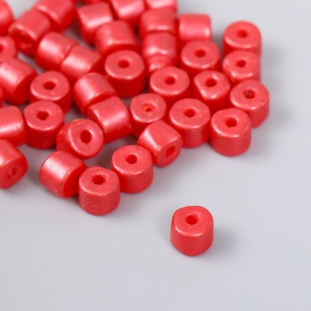 Beads for creativity plastic cylinder "Cardinal" set of 20 g 0.6x0.6x0.5 cm