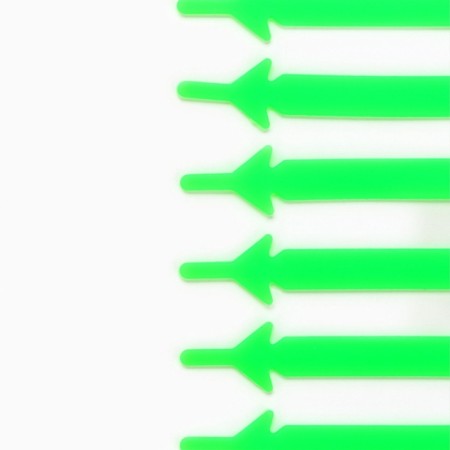 Silicone laces, set 6 pcs, color rainbow-16