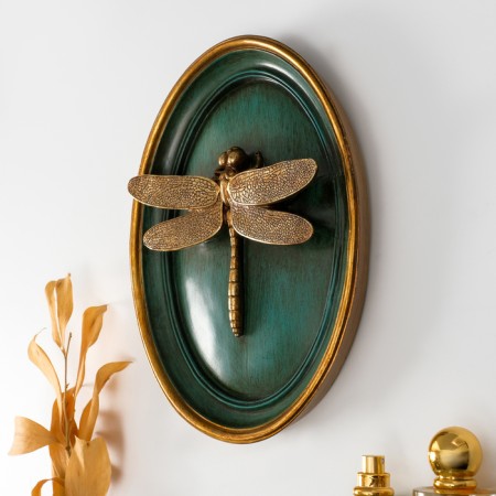 Panel interior polystone "Dragonfly" dark green 20x4x26 cm-1