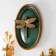 Panel interior polystone "Dragonfly" dark green 20x4x26 cm