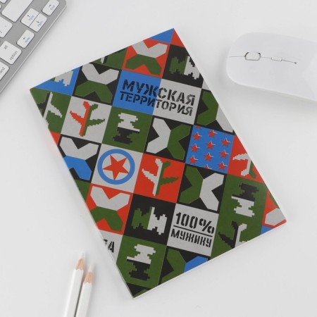Gift set "Real Hero": A5 Diary 80 sheets, planing 50 sheets and Plastic pen.-3
