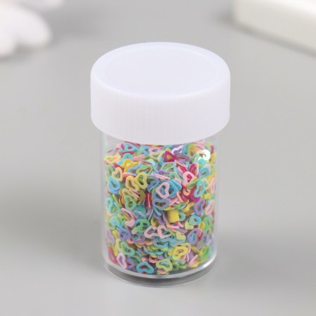 Sparkles in a jar of "stars" 12 pcs, hearts
