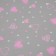 Flower film "Valentine", pink - white, 40 μm 0.70 x 7.5 m