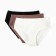 Set of women's panties slips (3pcs), gloomy-white color, size 50 (xl)