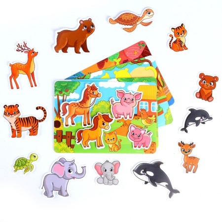 Developing Velcro Game "Cubs and Mom"-1