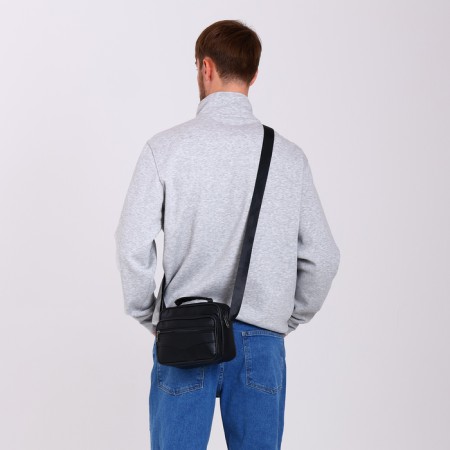 Male bag, black color-7